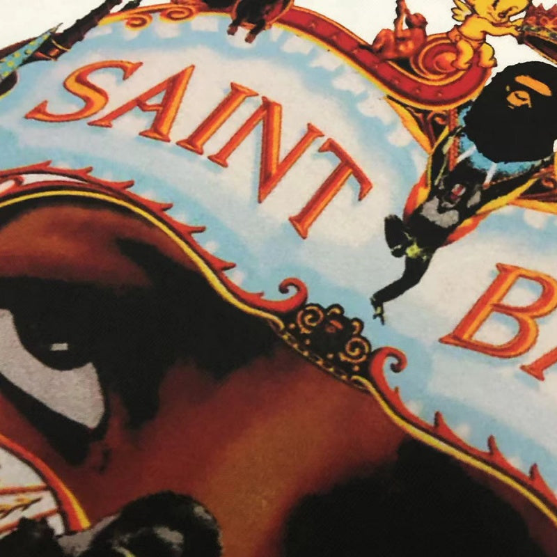 Saint Michael T Shirts Heraldic Lion, Crown & Character Collage Retro Pop Art Details Artwork