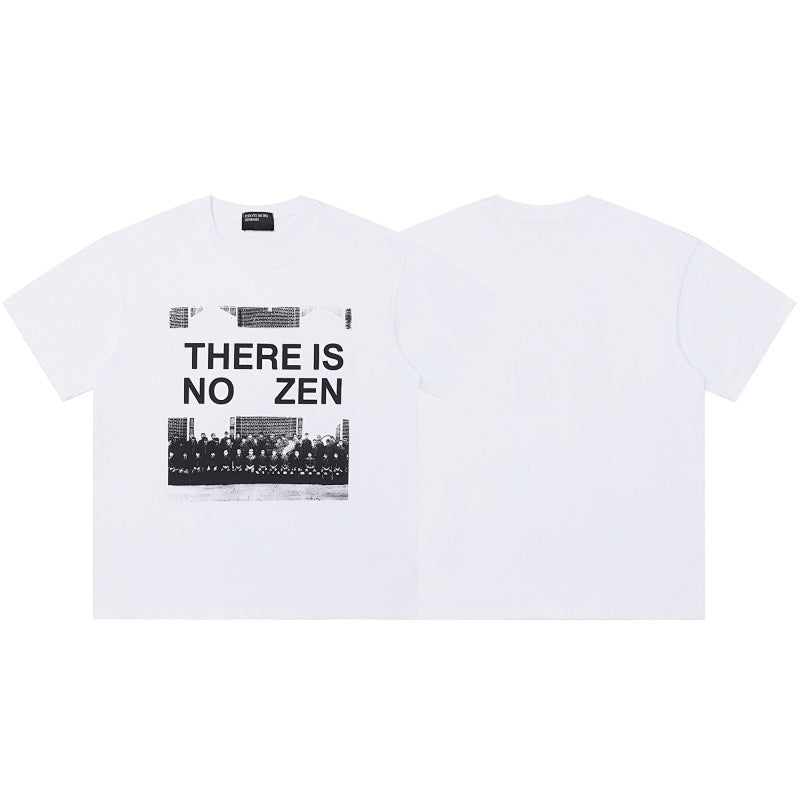 ERD T Shirts Bold Block Letter Distorted Text Frame Graphic Top