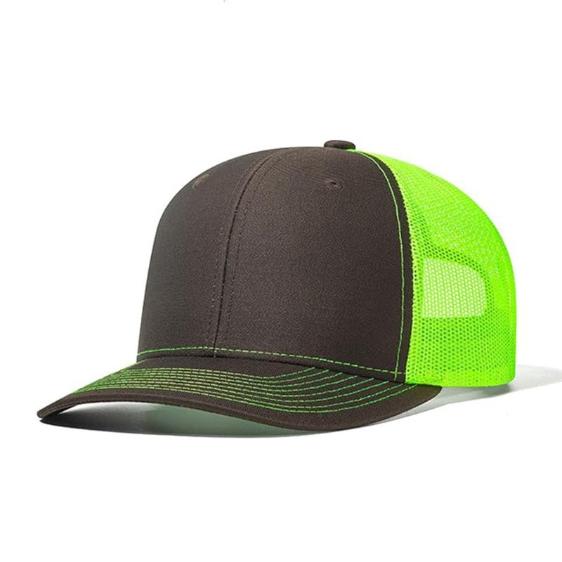 Trendy flat brimmed snapback hatssunshade net hat