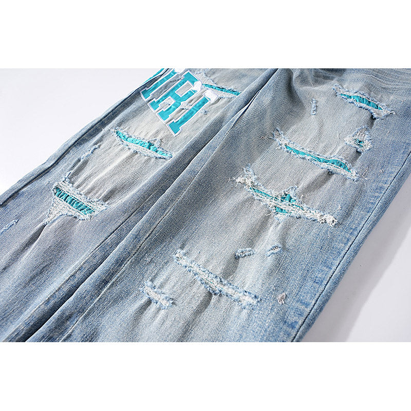 AMIRI Jeans Trendy Fake Ripped Jeans