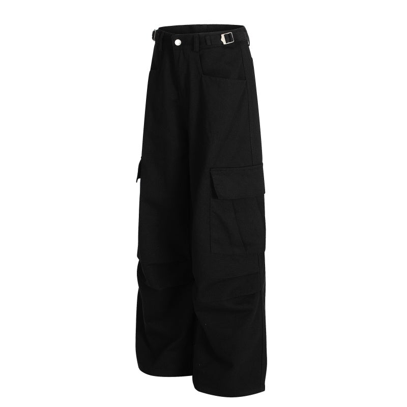 American-style streetwear harem pants Relaxed Baggy Streetwear Cargo Trousers