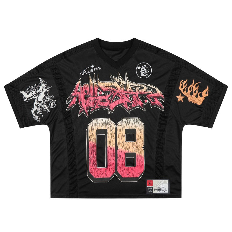 Vintage-style American T-shirt  Faded Gradient Digit Sport Design