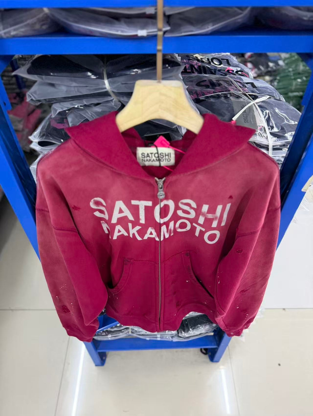 Satoshi Nakamoto hoodie High-quality heavyweight streetwear with a vintage, distressed aesthetic.
