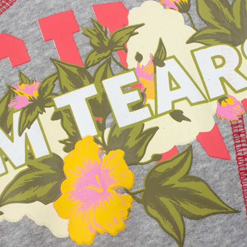 Denim Tears Hoodie Y2K Virginia Cotton Floral Print Oversized Line Stitch Hoodie