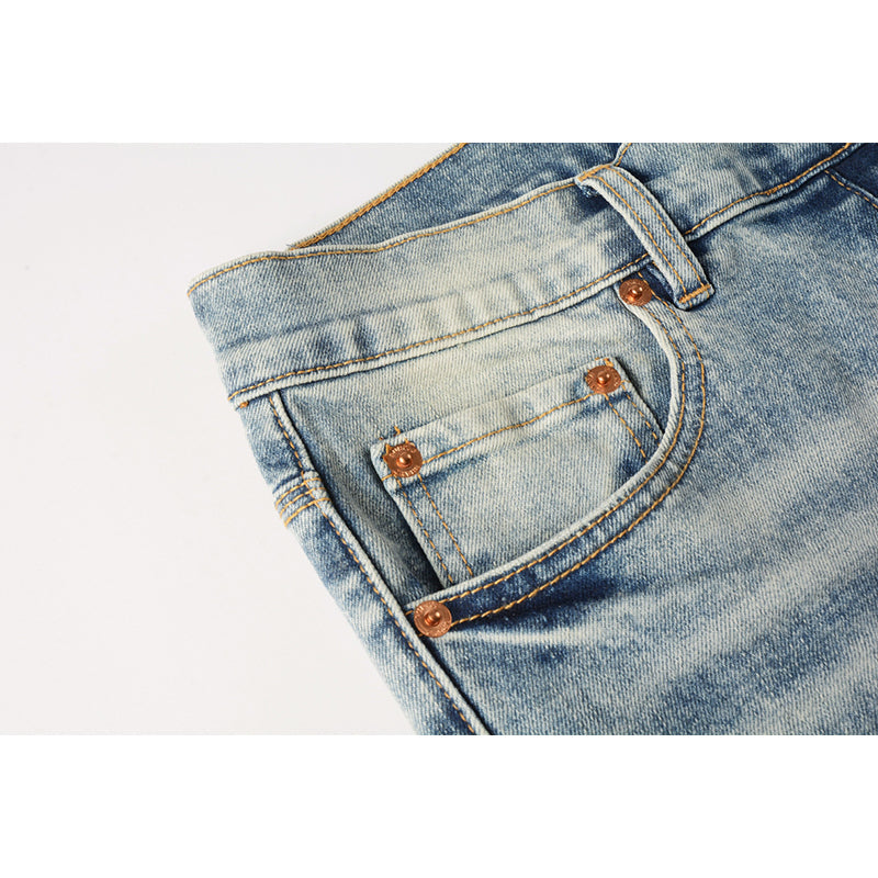 purple brand jeans Pure Cotton High Street Trend