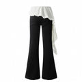 American-style streetwear harem pants Lace Ruffle Skirt Overlay Flare Pants