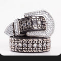 Hip-hop punk rhinestone belt punk style