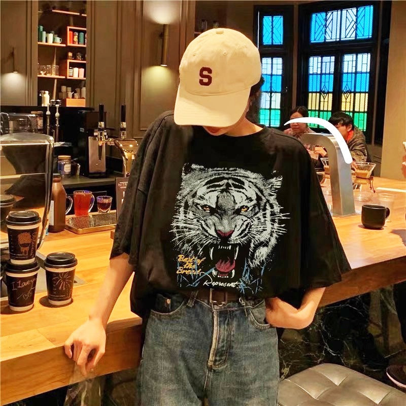 Mens T-shirt REPRESENT Tiger Head Graphic Print
