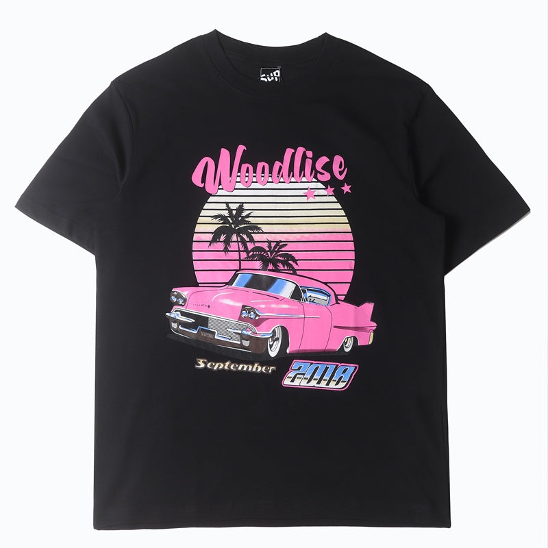 Mens T-shirt Distinctive racing-style print