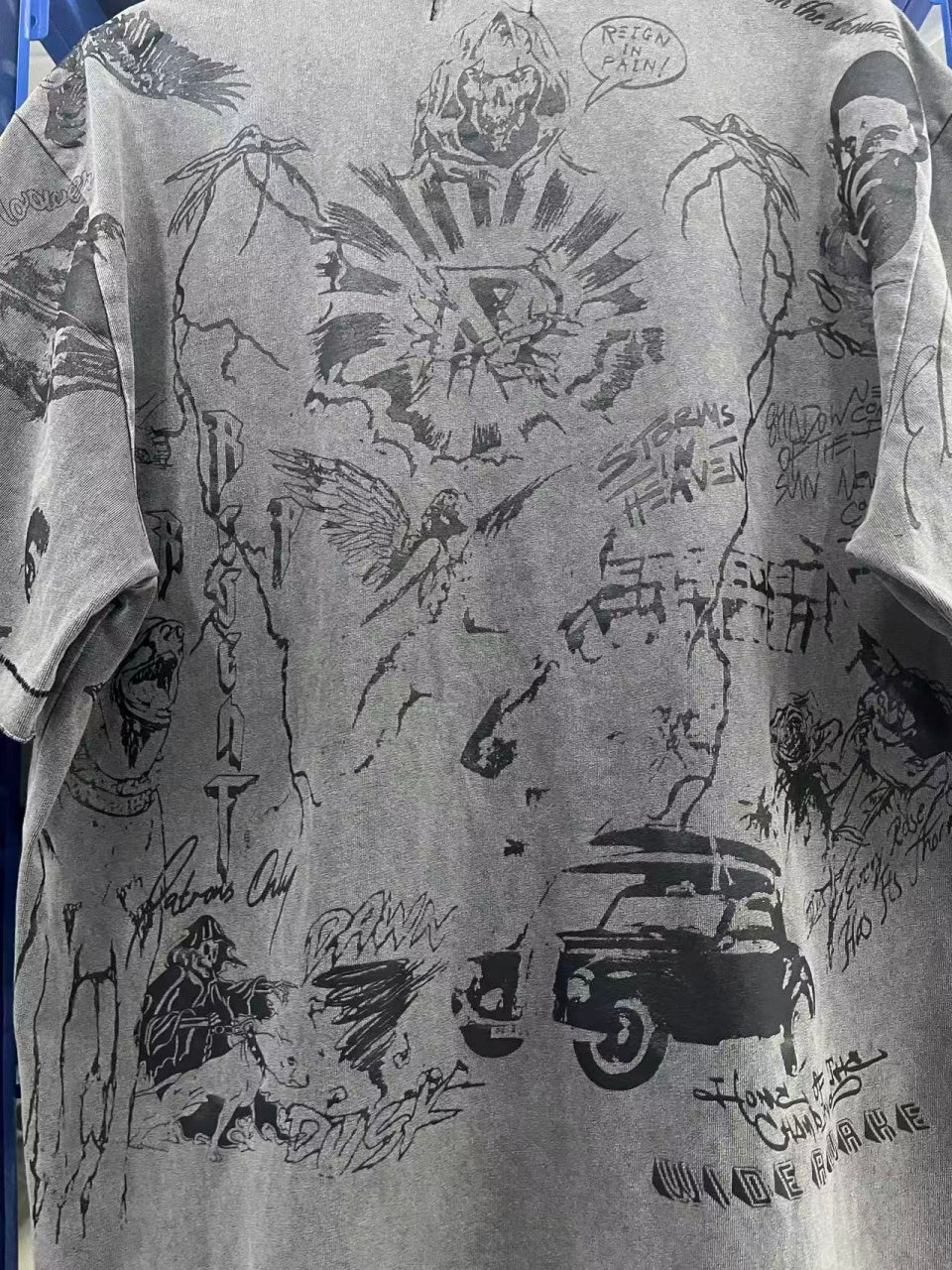 Vintage style washed summer wear T shirt