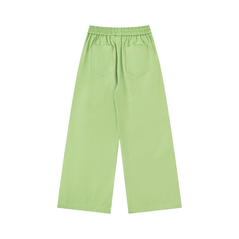 Street-style vintage jeans Retro Harajuku Style Colorful Colorblock Cargo Pants with Graphic Accents