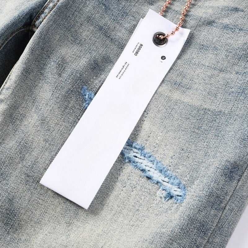 Purple brand Jeans High-quality pure cotton streetwear trousers line