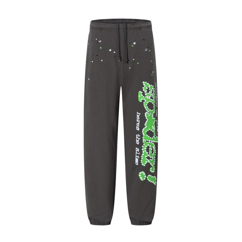 Spiderweb sweatpants High-quality pure cotton for autumn and winter Camouflage