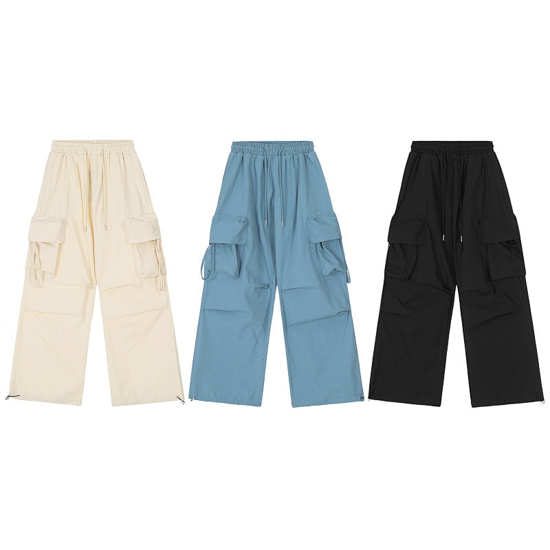 American-style streetwear harem pants Solid tone versatile streetwear bottoms