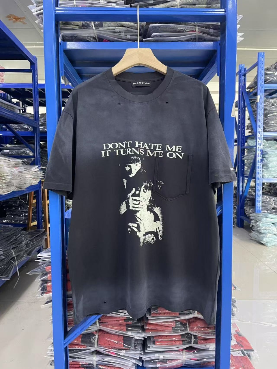 Vintage style washed summer wear T shirt