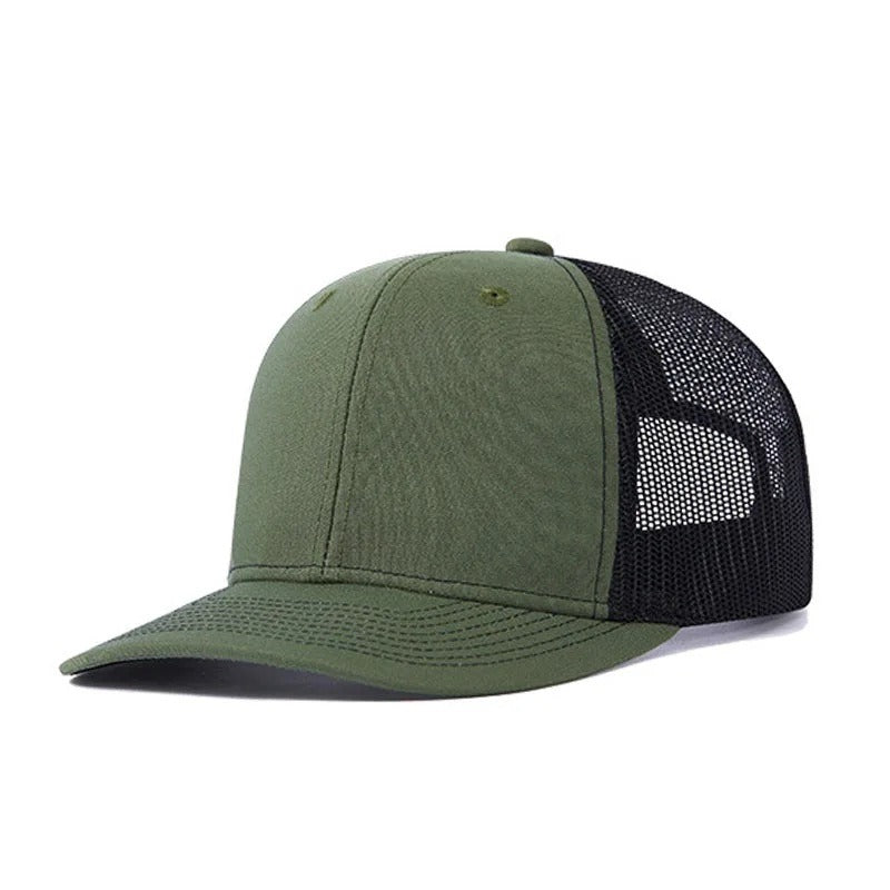 Trendy flat brimmed snapback hatssunshade net hat