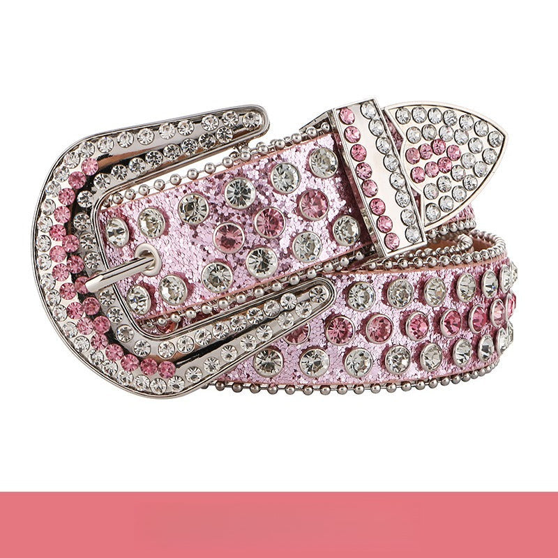 Hip-Hop Punk Rhinestone Belt