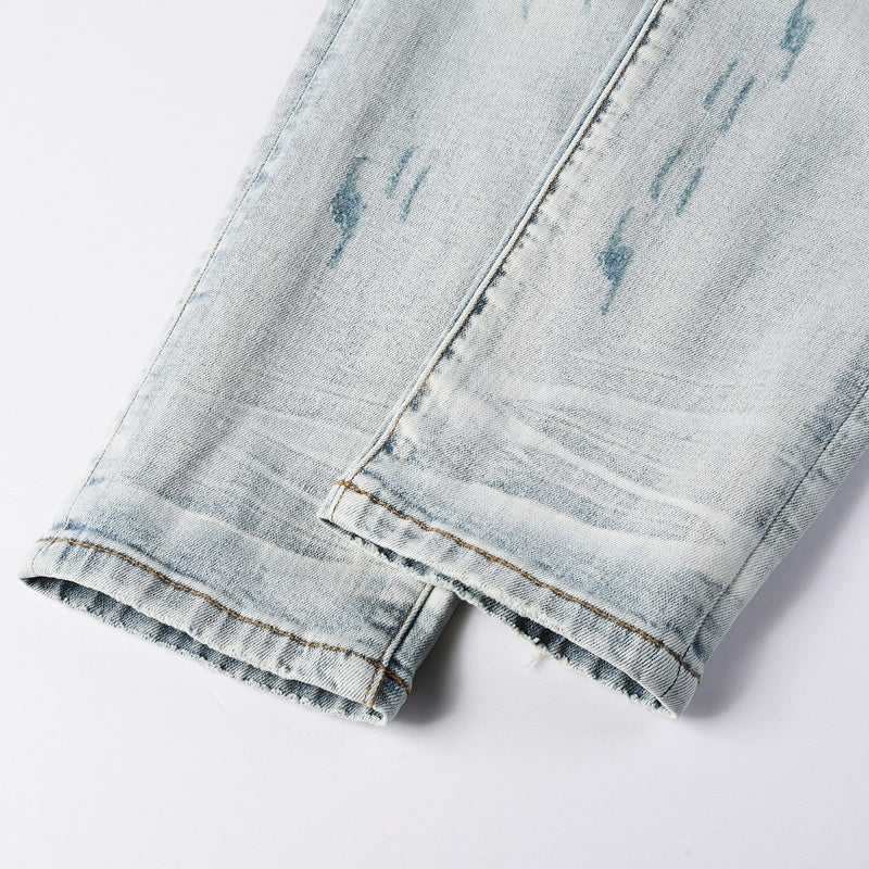 Purple brand Jeans High-quality pure cotton streetwear trousers line