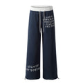 American-style streetwear harem pants Drawstring Waist Checkered Trousers