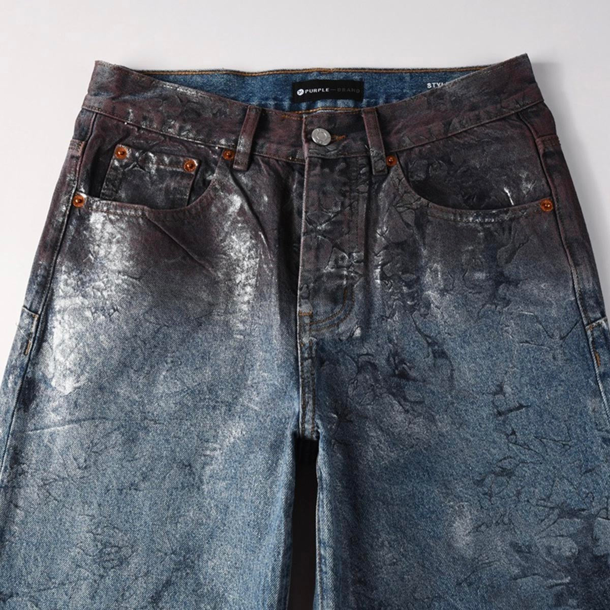 purple brand jeans Rhinestones #109