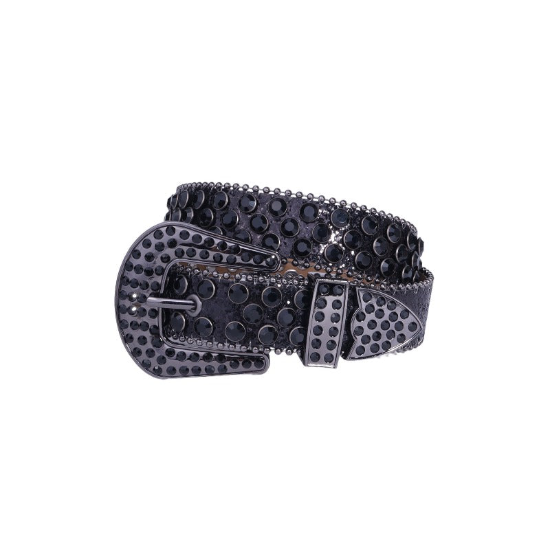 Hip-hop punk rhinestone belt alloy punk accessories