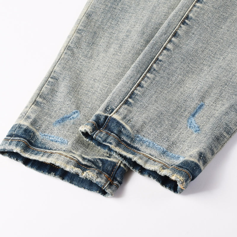 Purple brand Jeans High-quality pure cotton streetwear trousers line