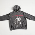 ERD Hoodie Vintage Washed Kangaroo Pocket Double-Sided Letter Portrait Slouchy