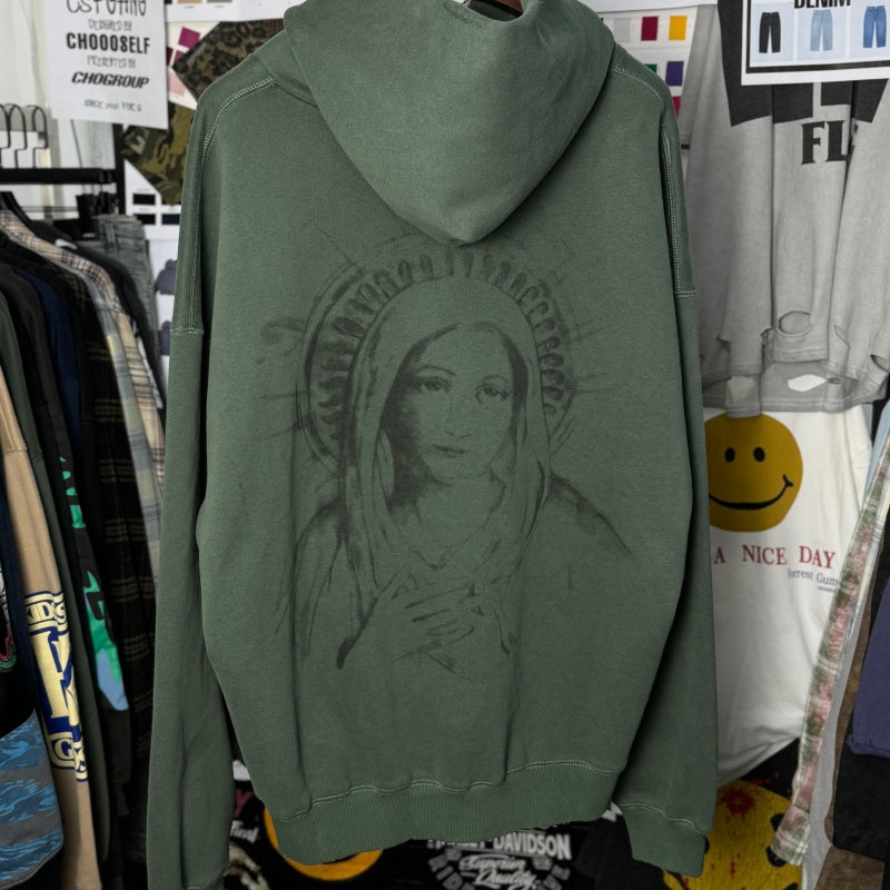 Unisex Vintage Hoodie Saint Michael "Cherub" American Vintage-Style Washed/Distressed Hoodie