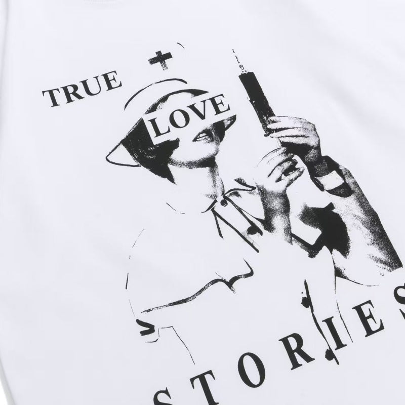 ERD T Shirts Retro Black Ink Portrait Slogan Street Tee