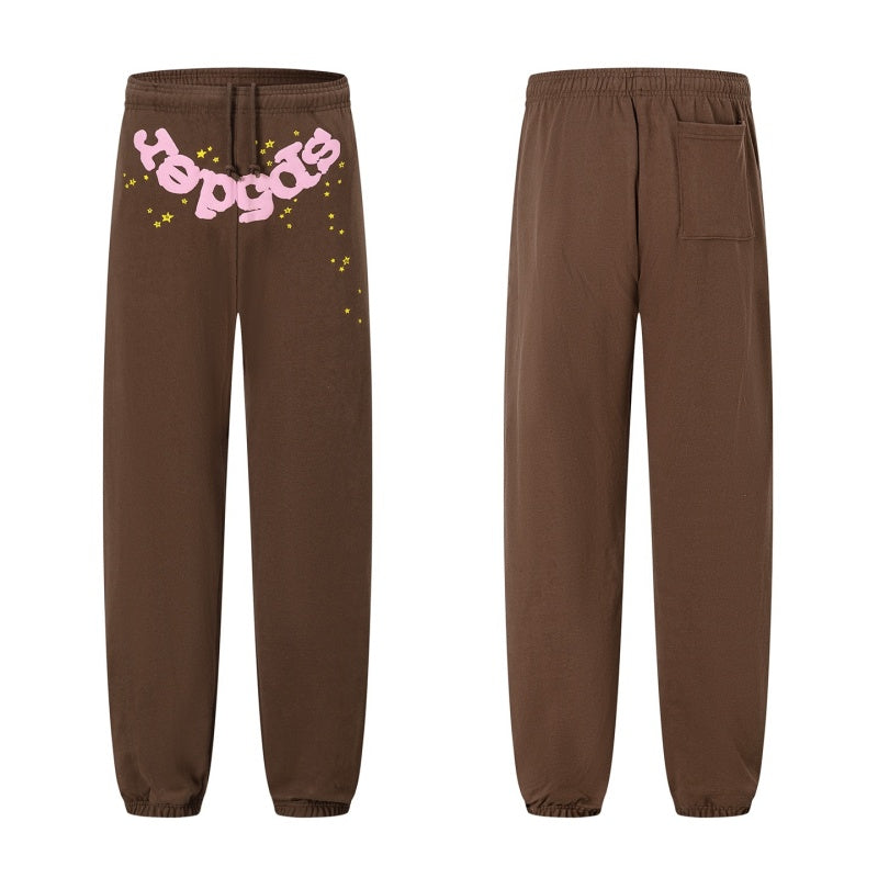 Spiderweb sweatpants High-quality pure cotton for autumn and winter