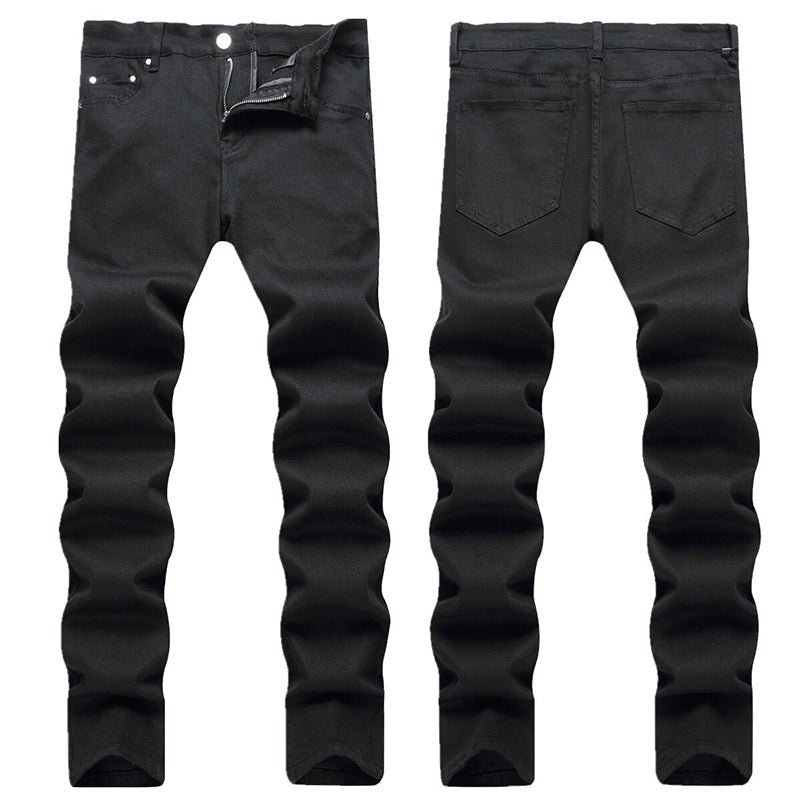 Mens Fashion Jeans pure black 5609# Pure cotton high quality