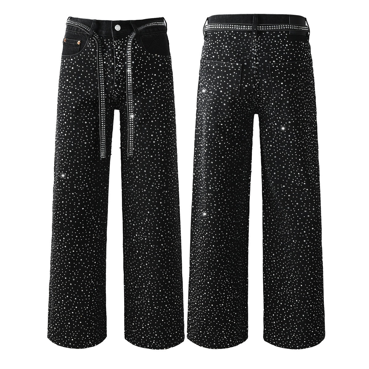 purple brand jeans Rhinestones #9128