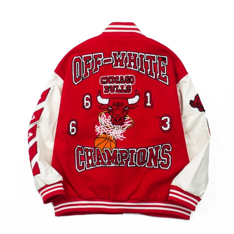American-style baseball jacket Boys' Retro Embroidered Bomber Jacket (Curry Style) – New 2025 Spring/Autumn Collection