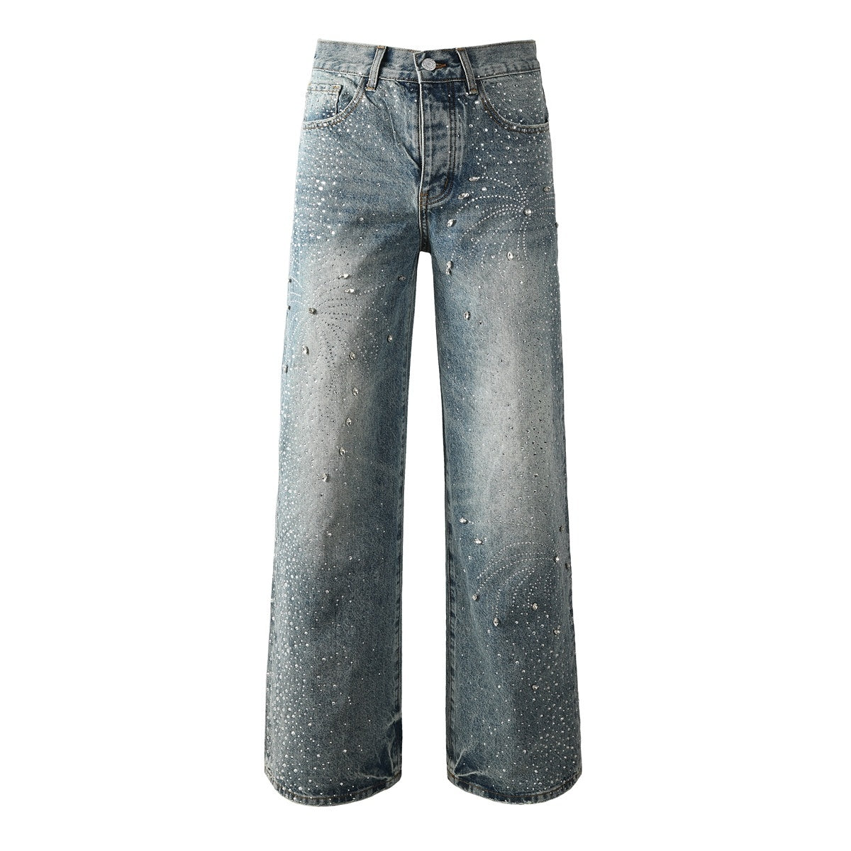 purple brand jeans Rhinestones #9133