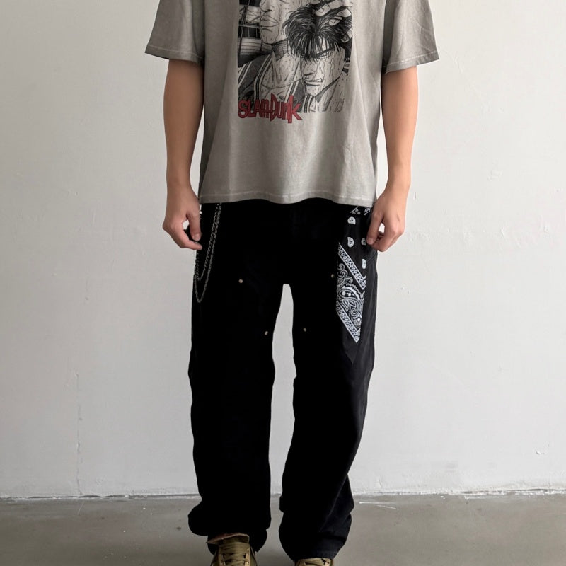 Unisex Vintage T Shirts "Don't Cry, the Game Isn't Over Yet" Limited Edition Heavyweight Washed T-Shirt — Features "Heaven & Earth" stitching and single-needle construction, a specialized garment-dyed enzyme/abrasion wash process, a