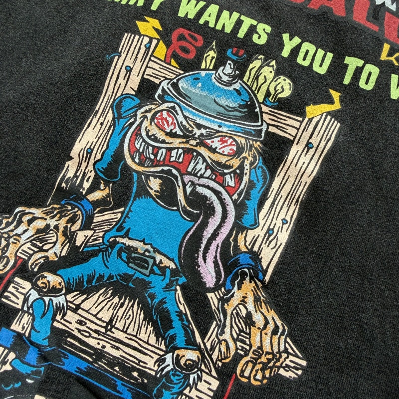Unisex Vintage T Shirts GALLERY DEPT. x Metallica "Ride the Lightning" Limited Collaboration – Heavyweight, Distressed & Washed Boxy Punk-Style Streetwear T-Shirt