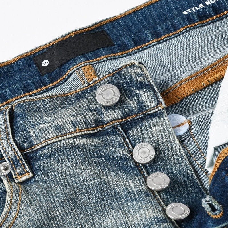 Purple brand Jeans High-quality pure cotton streetwear trousers line