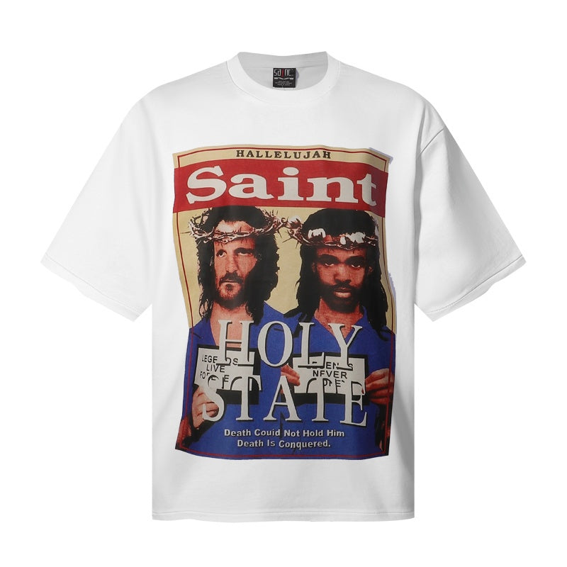 Saint Michael T Shirts Old Magazine Style Saint Holy State Streetwear Graphic
