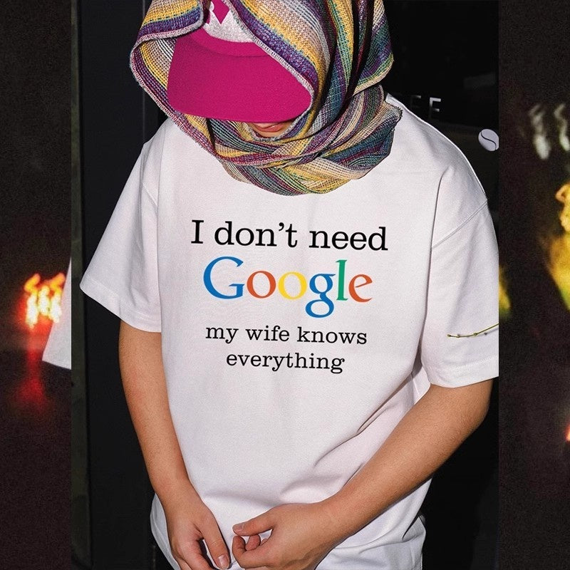 Mens T-shirt Vintage google Quirky streetwear for male coders