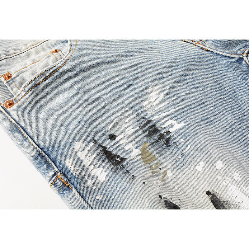 purple brand jeans Pure Cotton High Street Trend