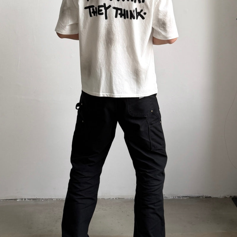 Unisex Vintage T Shirts Saint Street "Dirty" — A "Follow Your Heart" limited-edition tee featuring street graffiti aesthetics. Details include hand-painted "dirty" spray effects, multiple hand-distressed slash cuts, and a heavy-duty enzyme-washed fin