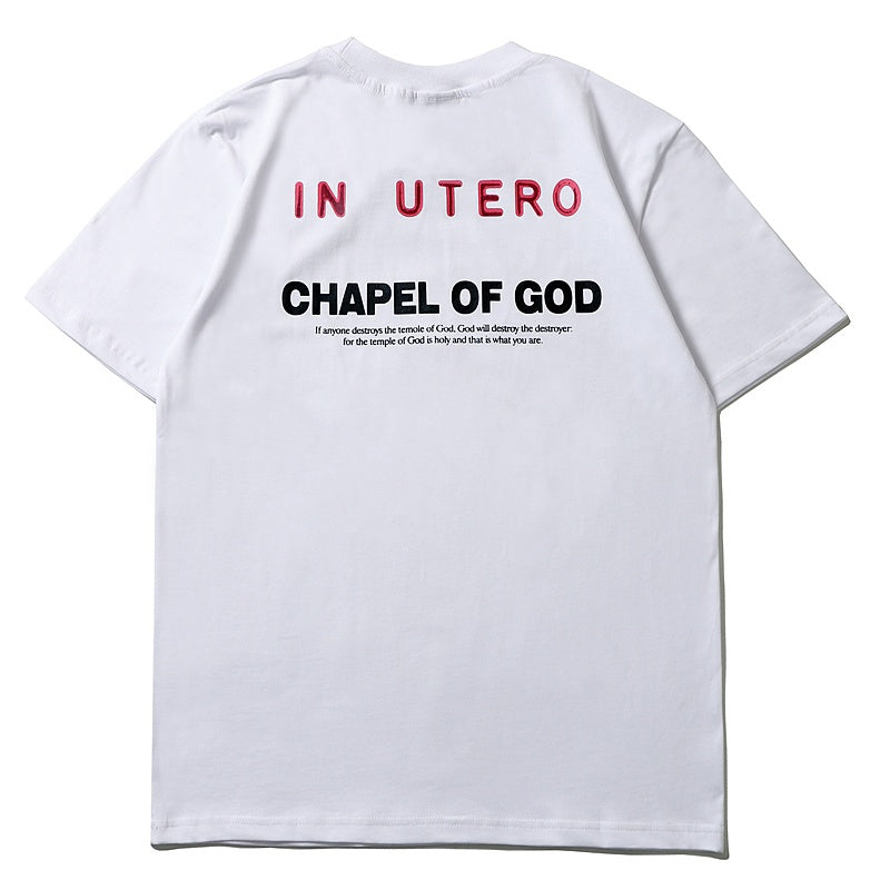 Mens T-shirt Vintage American-style Nirvana Angel Rock