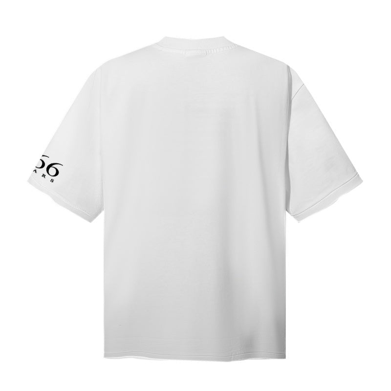 Saint Michael T Shirts Gradient Serif Lettering Sleeve Numeral Graphic