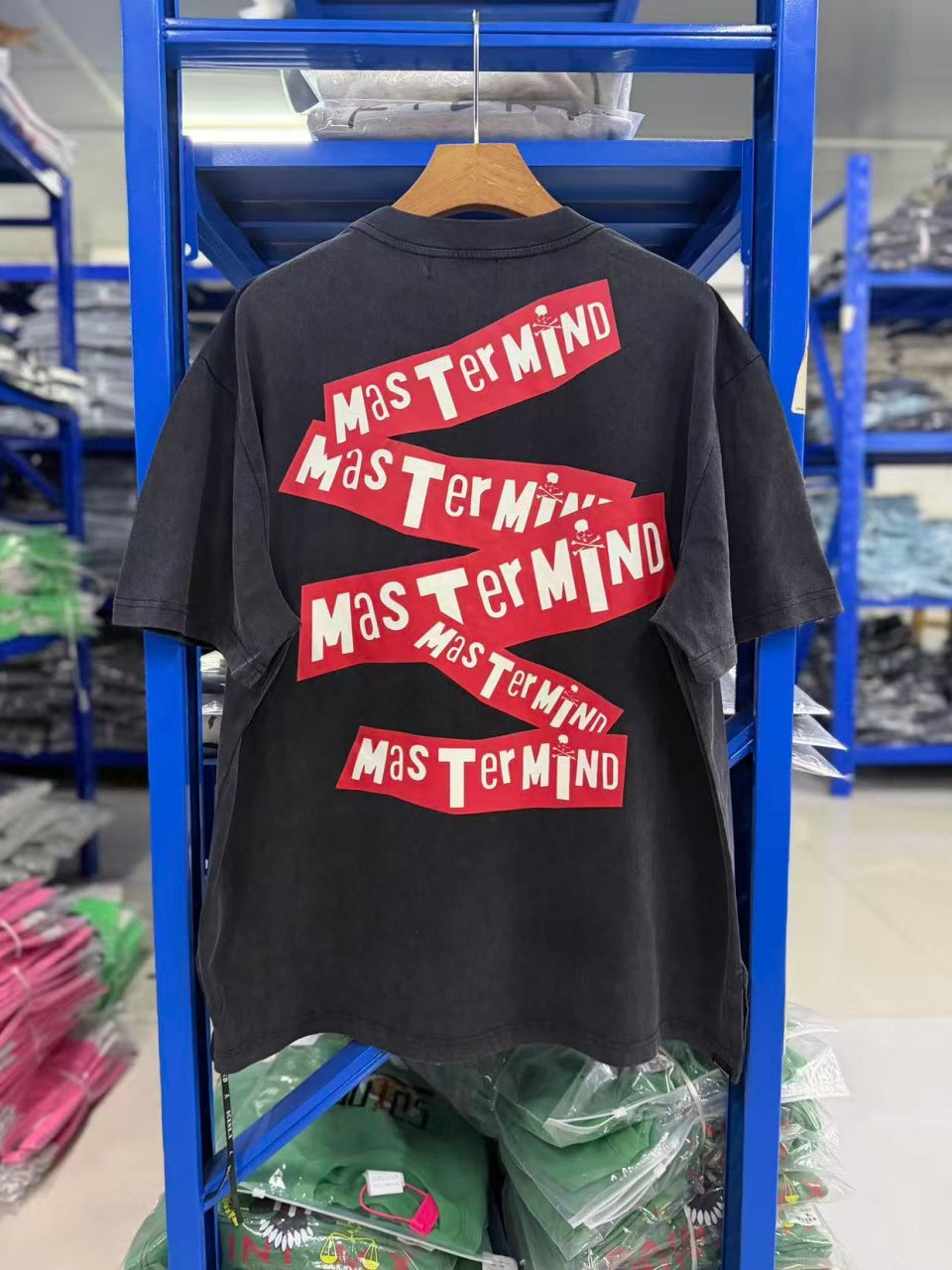 Vintage style washed summer wear T shirt Red tape