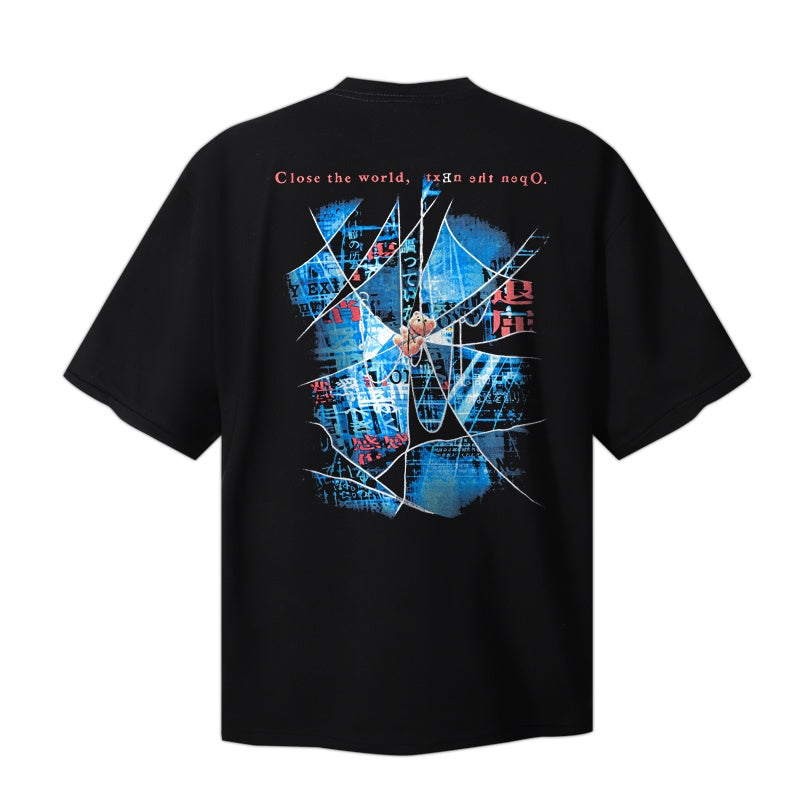 Saint Michael T Shirts Dark Alternative Serial Experiments Lain Creepy Eye Collage Art
