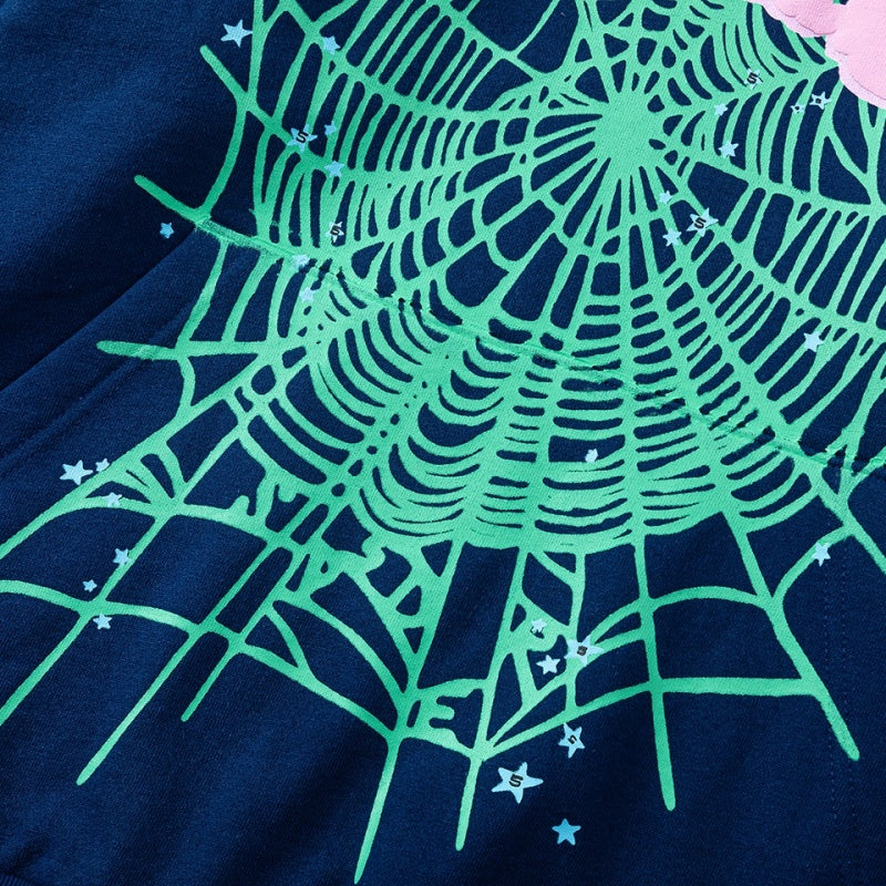 Spiderweb hoodie High-quality pure cotton for autumn and winter