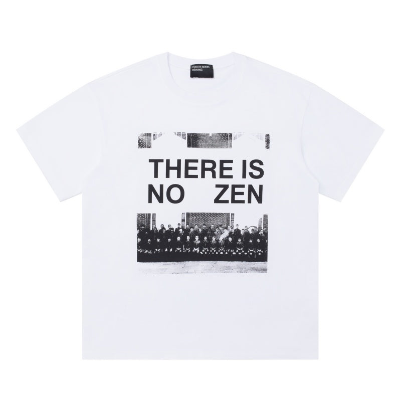 ERD T Shirts Bold Block Letter Distorted Text Frame Graphic Top