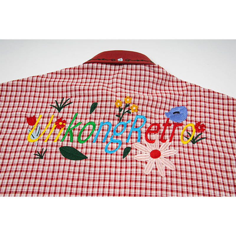 Unisex vintage T-shirt Polo shirt with a stand-up collar