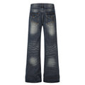 American-style streetwear harem pants Curved Scratch Wash Y2K Decorative Stitch