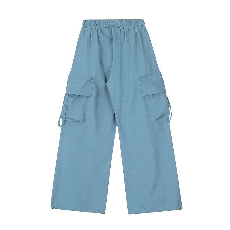 American-style streetwear harem pants Solid tone versatile streetwear bottoms